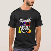 T-shirt Lunettes de soleil de chien roux français amusant (Devant)