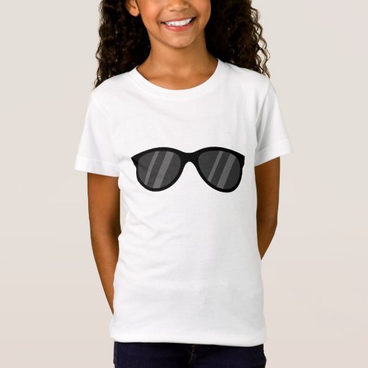 T-Shirt Lunettes de soleil de dessin cool (Devant)