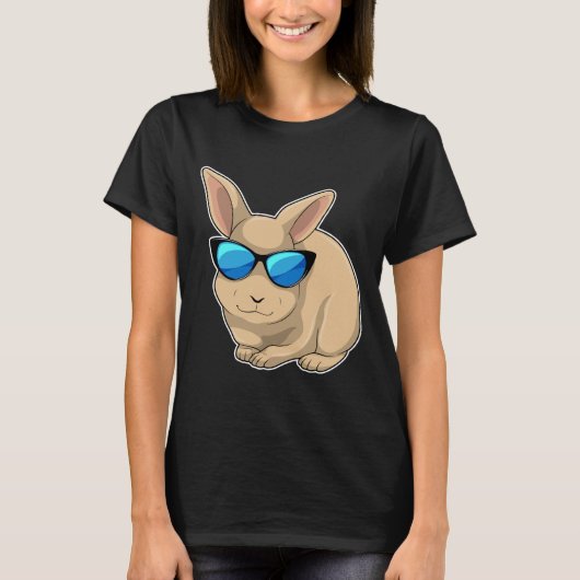 T-shirt Lunettes de soleil de lapin (Devant)