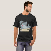 T-shirt Lunettes de soleil de phoque (Devant entier)