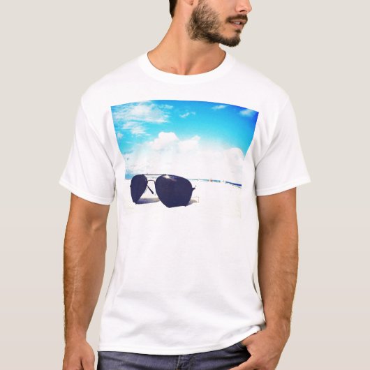 T-shirt Lunettes de soleil de plage (Devant)