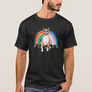 T-shirt Lunettes de soleil drapeau arc-en-ciel LGBT Fierté