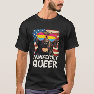 T-shirt Lunettes de soleil drapeau panual du labrador parf