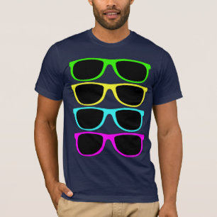 T-shirt Lunettes de soleil du cru RVB Fluo