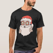 T-shirt Lunettes de soleil du Père Noël rétro Noël Noël No (Devant)
