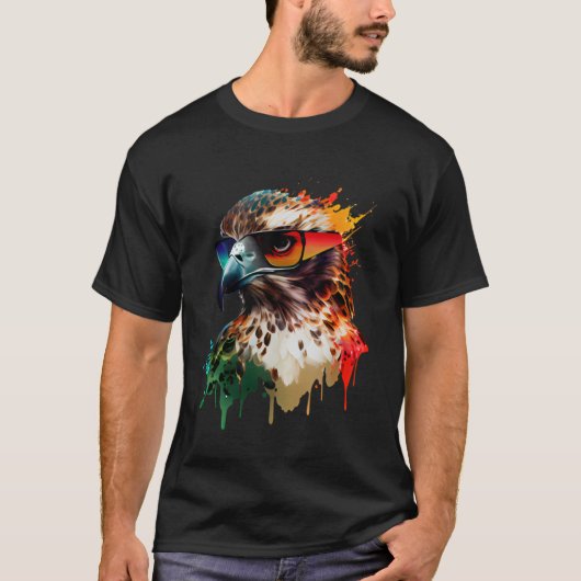 T-shirt Lunettes de soleil Eagle vacances soleil nature po (Devant)