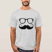 T-shirt Lunettes de soleil et moustache (Devant)