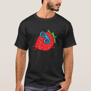 T-shirt Lunettes de soleil Fruit d'été fraise