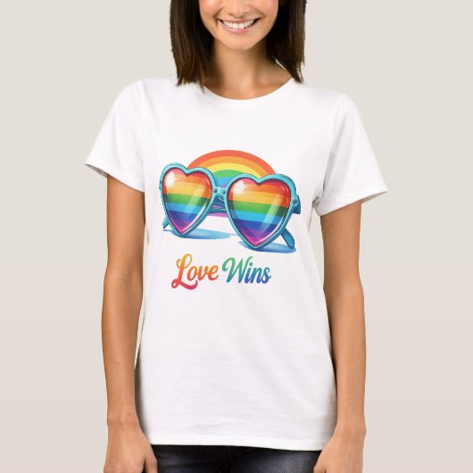 T-shirt LUNETTES DE SOLEIL gay pride (Devant)
