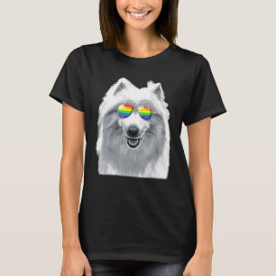 T-shirt Lunettes de soleil Gay pride de drapeau de chien S