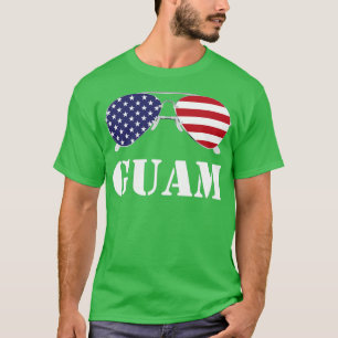 T-shirt Lunettes de soleil Guam American Patriotic
