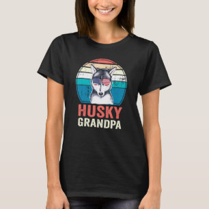 T-shirt Lunettes de soleil Homme Rétro Husky Grand-père Dr