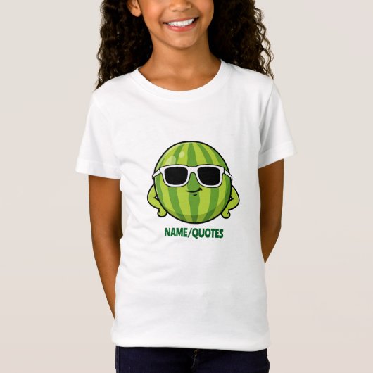 T-Shirt Lunettes de soleil pastèque cool graphique de dess (Devant)