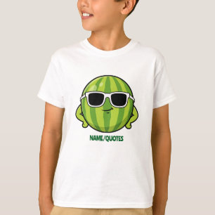 T-shirt Lunettes de soleil pastèque cool graphique de dess