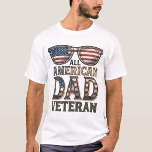 T-shirt Lunettes de soleil patriotiques pour vétéran de pa