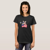T-shirt Lunettes de soleil pour chat à fermeture éclair Me (Devant entier)
