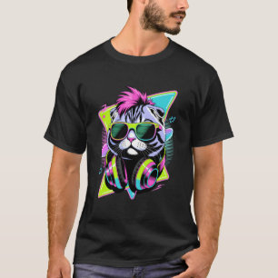 T-shirt Lunettes de soleil pour chat Scottish Fold de styl
