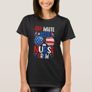 T-shirt Lunettes de soleil Red White Blue Nurw Crew 4 juil