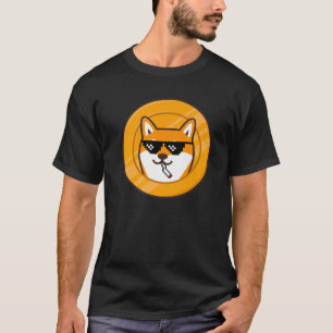 T-shirt Lunettes de soleil Shiba Inu Cigaratte, Mème Drôle