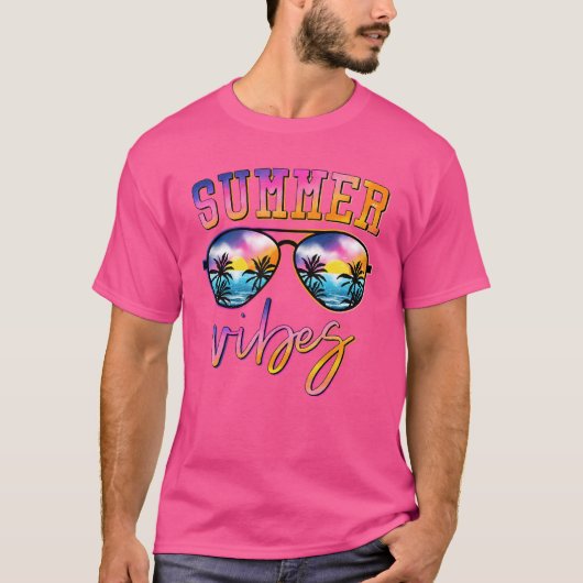 T-shirt Lunettes de soleil Summer Vibes Hawaii Beach Bonjo (Devant)