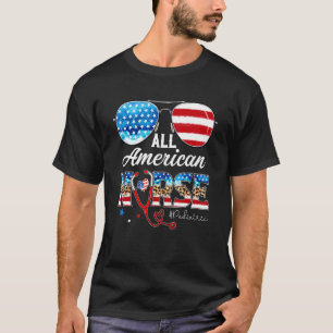 T-shirt Lunettes De Soleil Toutes American Pédiatric Nurse
