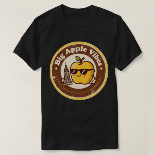 T-shirt Lunettes de soleil vintage drôles New York Apple R