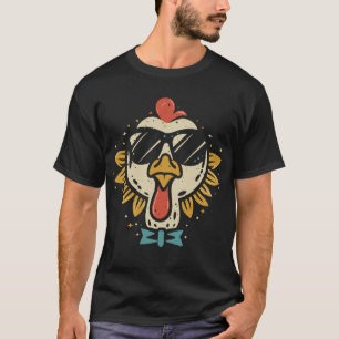 T-shirt Lunettes de soleil visage de dinde shades drôles d