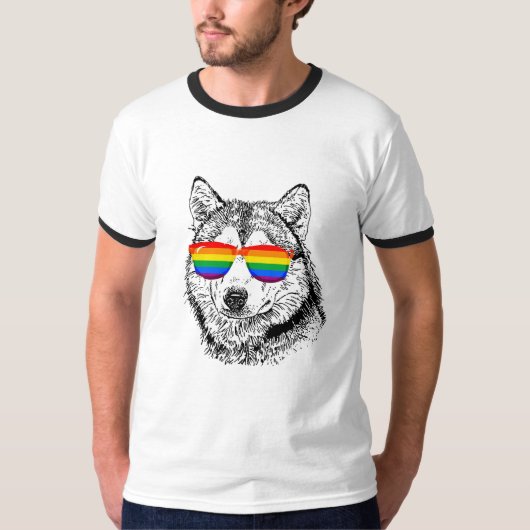 T-shirt Lunettes de soleil Wolf Pride (Devant)