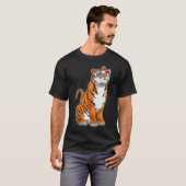 T-shirt Lunettes de tigre (Devant entier)