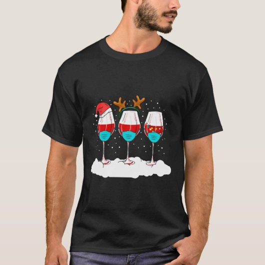 T-shirt Lunettes de vin Classique (Devant)