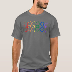 T-shirt Lunettes de vue arc-en-ciel Fierté Optométriste 
