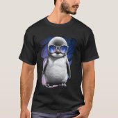 T-shirt Lunettes d'espace pingouin mignonette Galaxy lunet (Devant)
