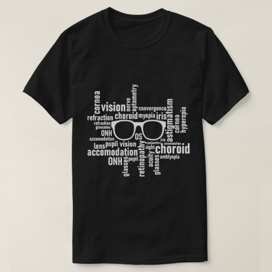 T-shirt Lunettes d'optométrie - Optométriste Opticien Opht (Design devant)