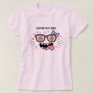 T-shirt Lunettes Fantaisistes Monstre Amoureux Sur Mesure