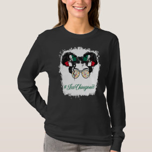 T-shirt Lunettes Messy Bun Tia Chingona Mexique Tante Mexi