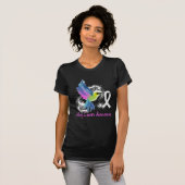 T-shirt Lung Awareness Pearl Ribbon (Devant entier)