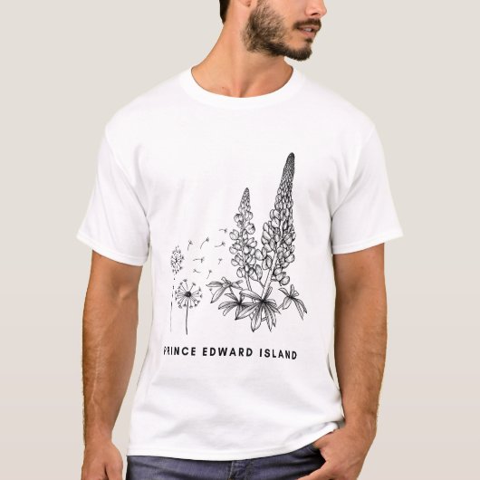 T-shirt Lupines & Dandelions PEI (Devant)