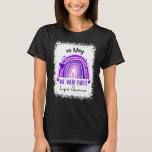 T-shirt Lupus Arc-En-Ciel En Mai Nous Portons Violet Lupus