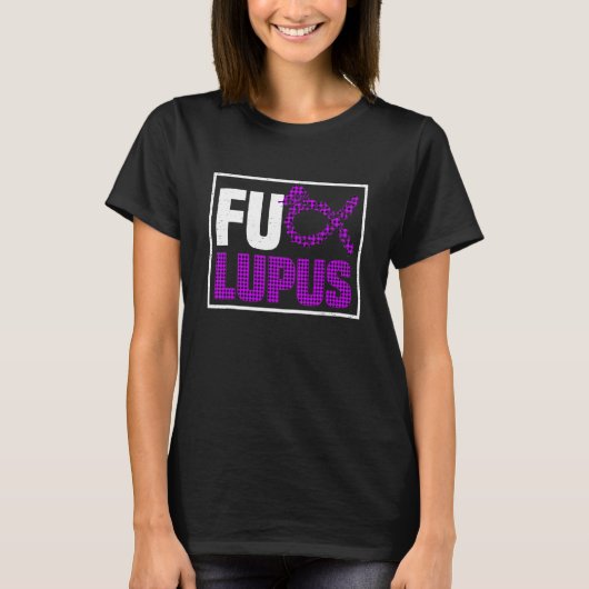 T-shirt Lupus Lupus Sensibilisation Lupus Caro Ribbon (Devant)