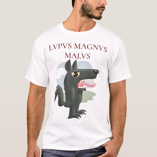 T-shirt Lupus Magnus Malus (Le Grand Mauvais Loup) (Devant)