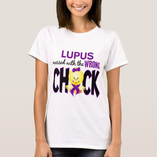 T-shirt Lupus sali avec le poussin faux (Devant)