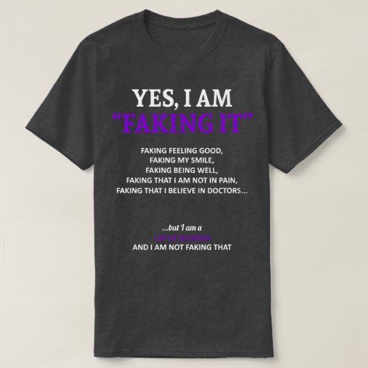 T-shirt Lupus Sensibilisation Je Le Pousse Dans Cette Fami (Design devant)
