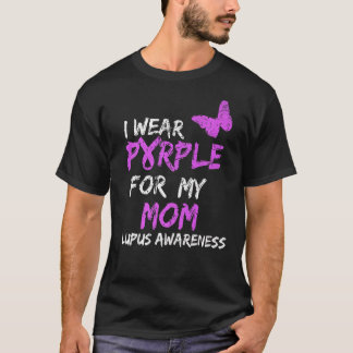 T-shirt Lupus Sensibilisation Je Porte Du Violet Pour Ma M