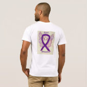 T-shirt Lupus Sensibilisation Ribbon violet Angel Tee pers (Dos entier)