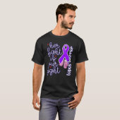 T-shirt Lupus Warrior Sa Lutte Est Notre Lutte Lupus Viole (Devant entier)