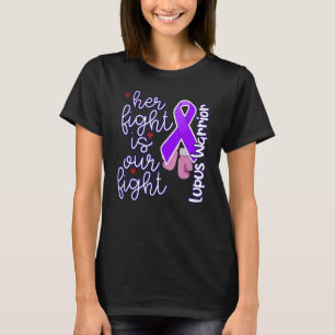 T-shirt Lupus Warrior Sa Lutte Est Notre Lutte Lupus Viole