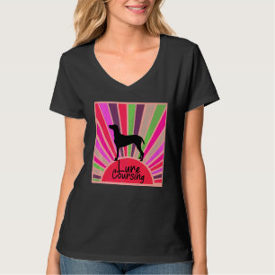 T-shirt Lure arc-en-ciel rétro avec chien