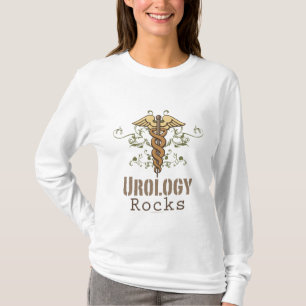 T-shirt L'urologie bascule le long tee - shirt de douille