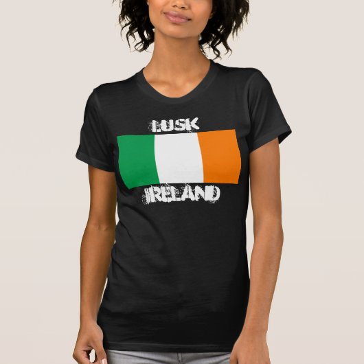 T-shirt Lusk, Irlande avec drapeau irlandais (Devant)