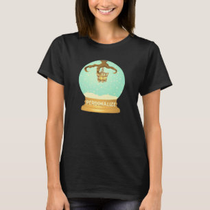 T-shirt Lustre en os de serre d'hibou globe de neige d'aut